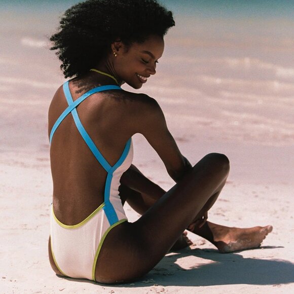 NWT:  l*space Ribbed Baewatch One Piece Swimsuit  Size Small - Picture 2 of 6